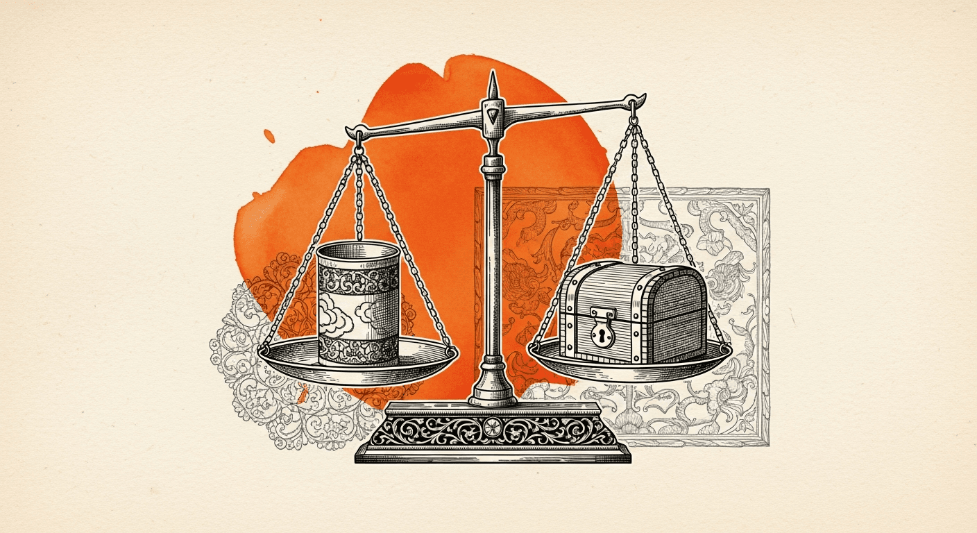 Editorial Newsprint Collage style editorial illustration for the article: Notion vs Obsidian: Which Note App? (2026)