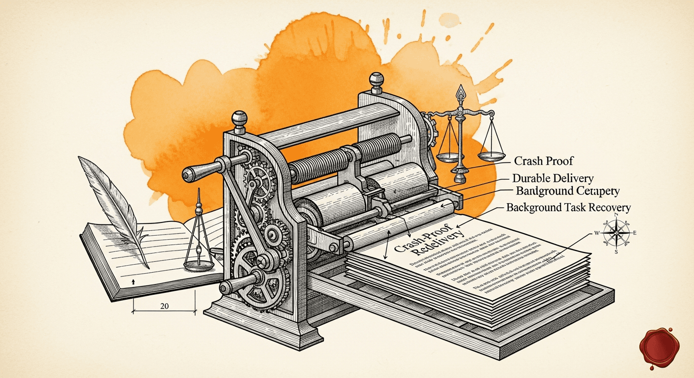 Antique Anatomical / Mechanical Diagram style editorial illustration for the news article: Hermes Agent v0.19.1 with GPT-5.6 and 80% latency cut, Open