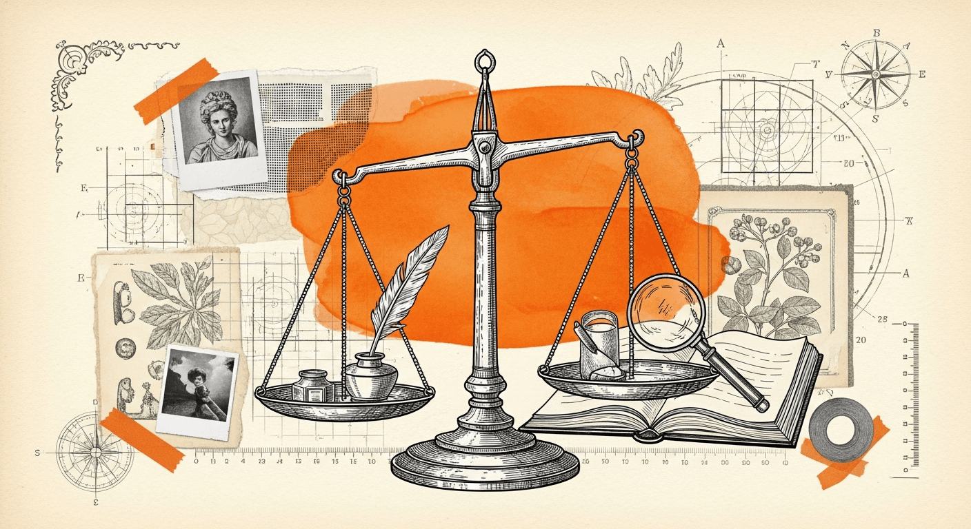 Editorial Newsprint Collage style editorial illustration for the article: Claude vs Gemini: Which Is Smarter? (2026)