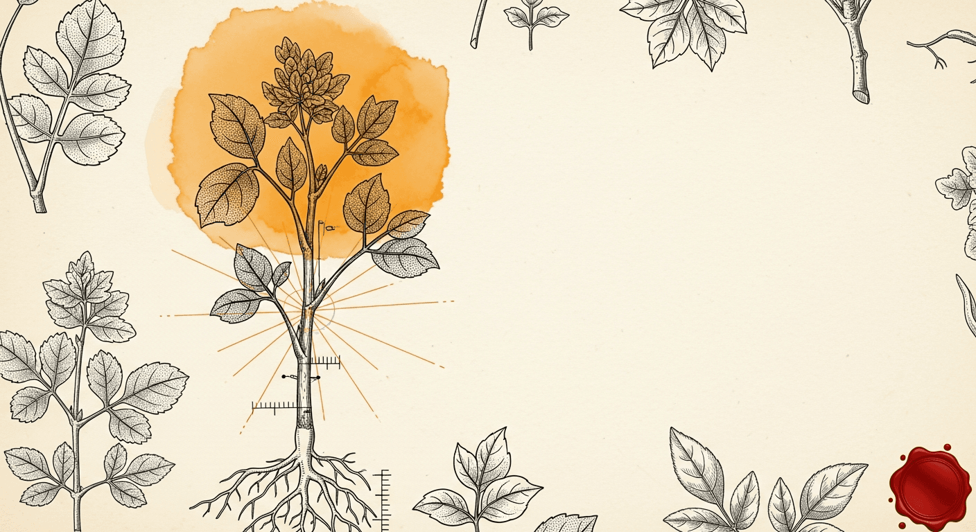 Vintage Botanical Illustration Plate style editorial illustration for the news article: Claude Code 50 fixes, Cursor v3.8-v3.11, Codex CLI 0.143+ (age
