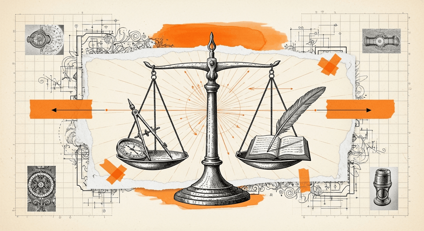 Editorial Newsprint Collage style editorial illustration for the article: Grok vs ChatGPT: The Honest Comparison (2026)