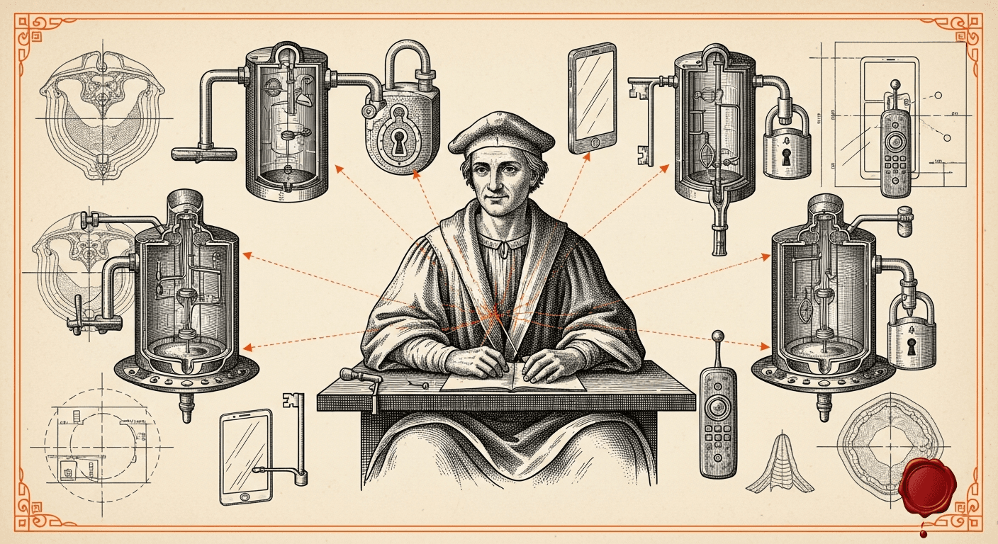 Old Book Frontispiece / Plate style editorial illustration for the news article: The Agentic Coding Shift: Cursor, Claude, and OpenAI Codex Updates
