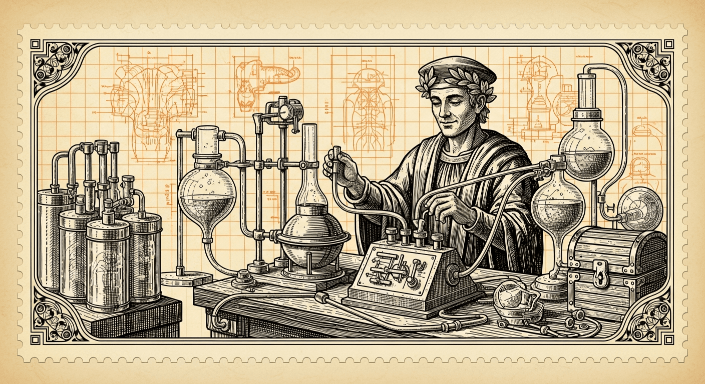 Old Book Frontispiece / Plate style editorial illustration for the article: How to Install MCP Servers in Cursor