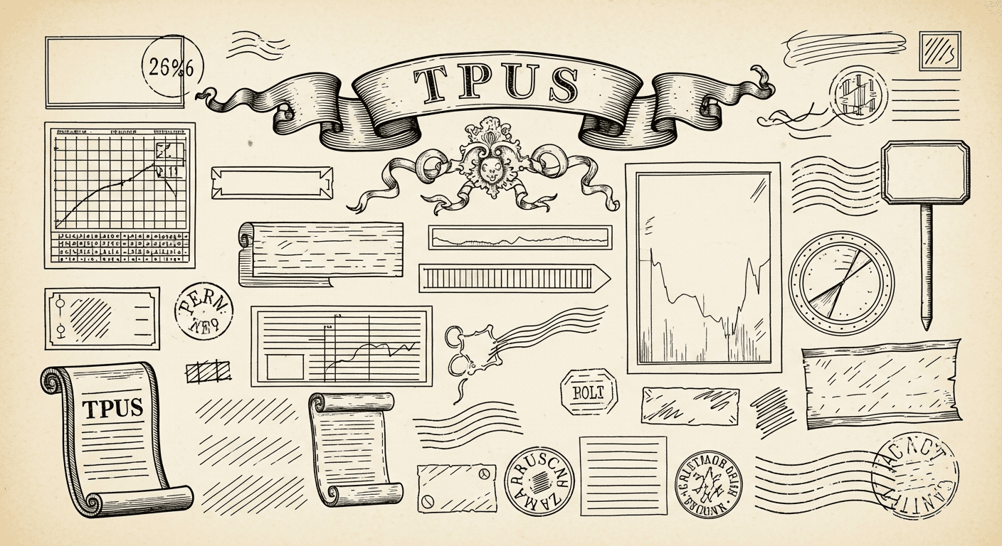 Pressed Ink Seal / Typewriter Imprint style editorial illustration for the news article: Google Launches 8th-Gen TPUs, Agent Platform, Workspace AI at