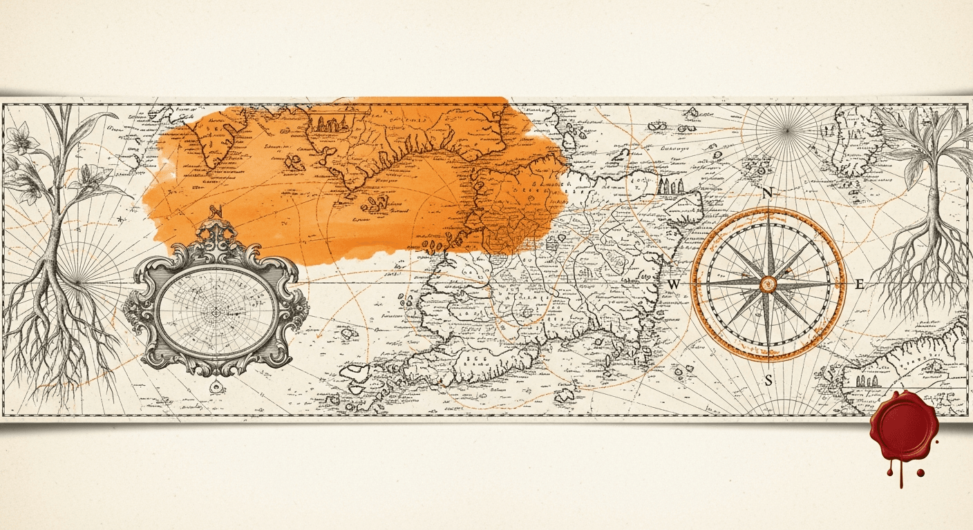 Antique Cartographer's Map style editorial illustration for the news article: The Open Agent Shift: Hermes and OpenClaw Scale Up